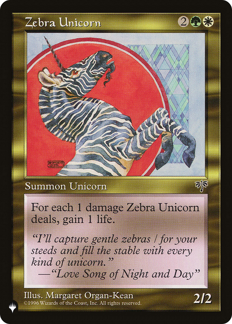 Zebra Unicorn [The List] | Mega City Incorporated