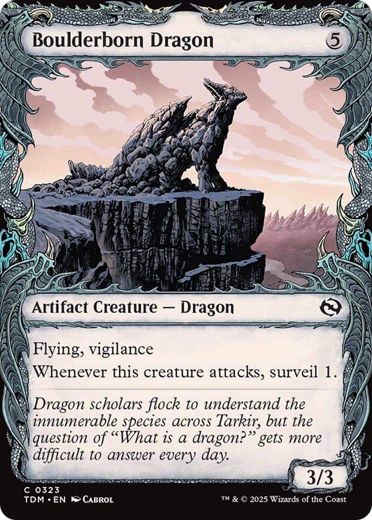 Boulderborn Dragon (Showcase) [Tarkir: Dragonstorm] | Mega City Incorporated