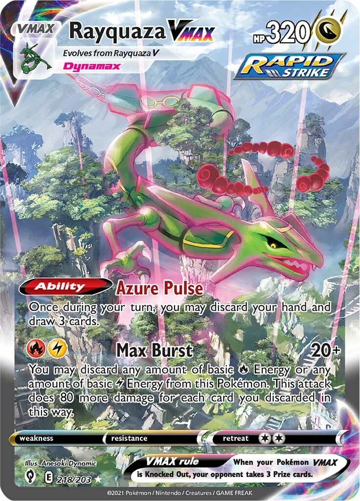 Rayquaza VMAX (218/203) [Sword & Shield: Evolving Skies] | Mega City Incorporated