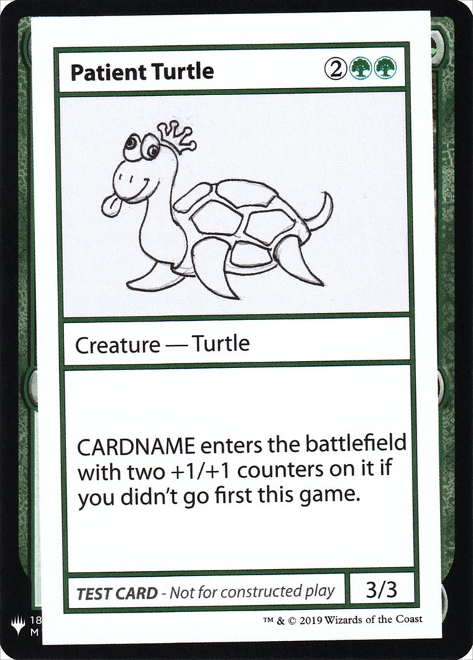 Patient Turtle [Mystery Booster Playtest Cards] | Mega City Incorporated