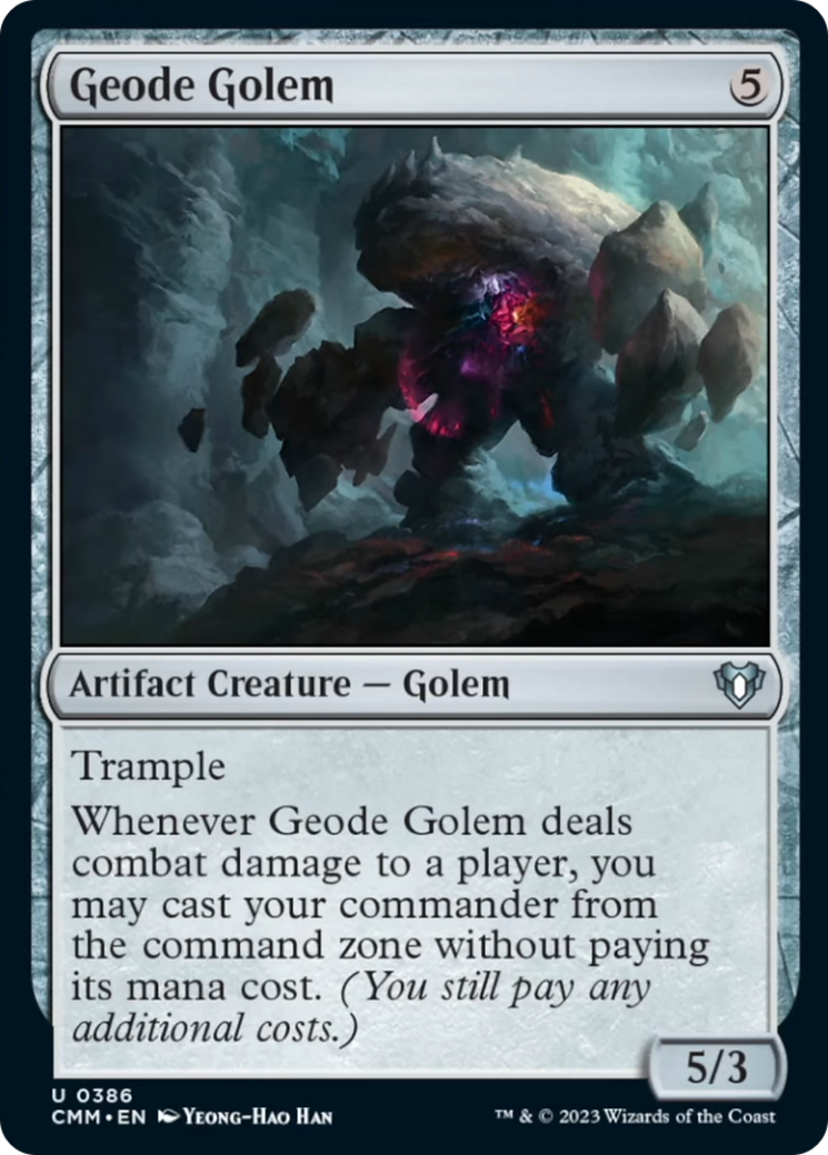 Geode Golem [Commander Masters] | Mega City Incorporated