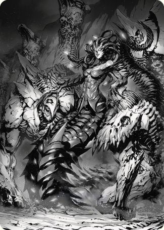Vraska, Betrayal's Sting Art Card [Phyrexia: All Will Be One Art Series] | Mega City Incorporated