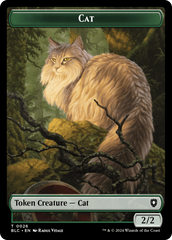 Elemental // Cat Double-Sided Token [Bloomburrow Commander Tokens] | Mega City Incorporated