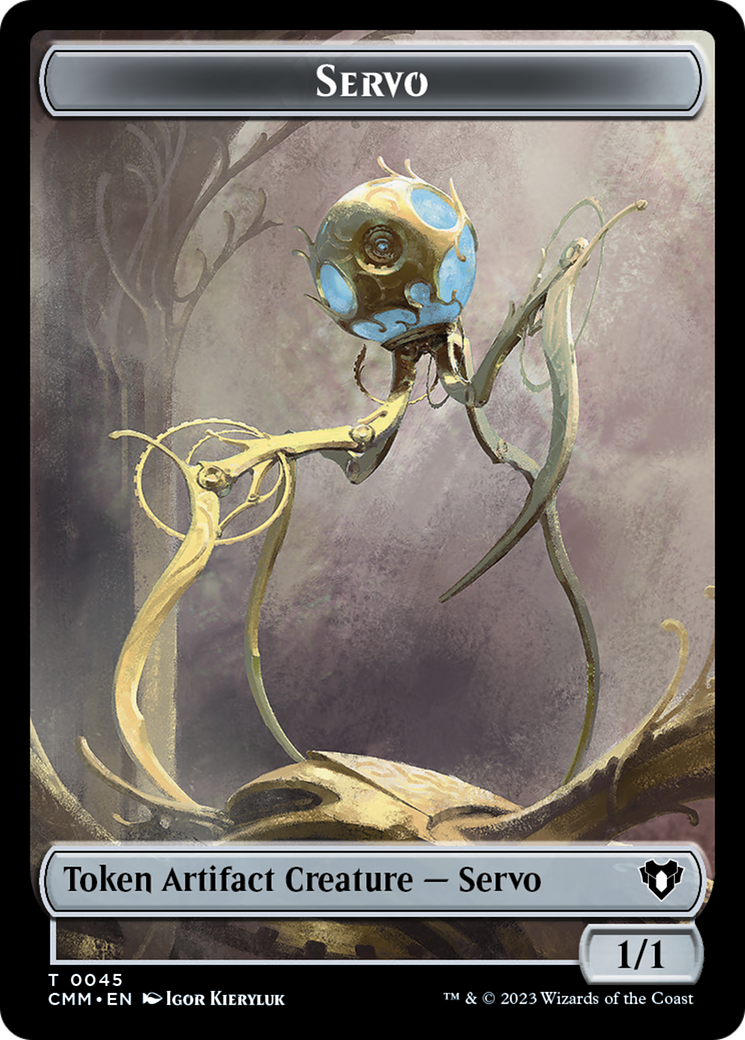 Servo // Elf Druid Double-Sided Token [Commander Masters Tokens] | Mega City Incorporated