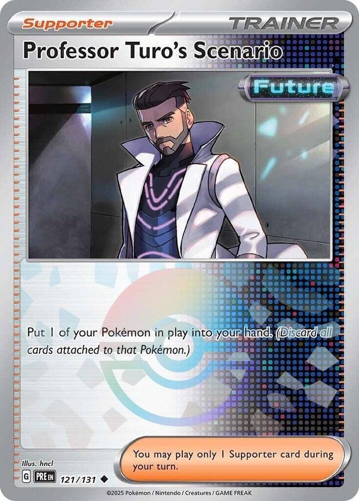 Professor Turo's Scenario (121/131) (Poke Ball Pattern) [Scarlet & Violet: Prismatic Evolutions] | Mega City Incorporated