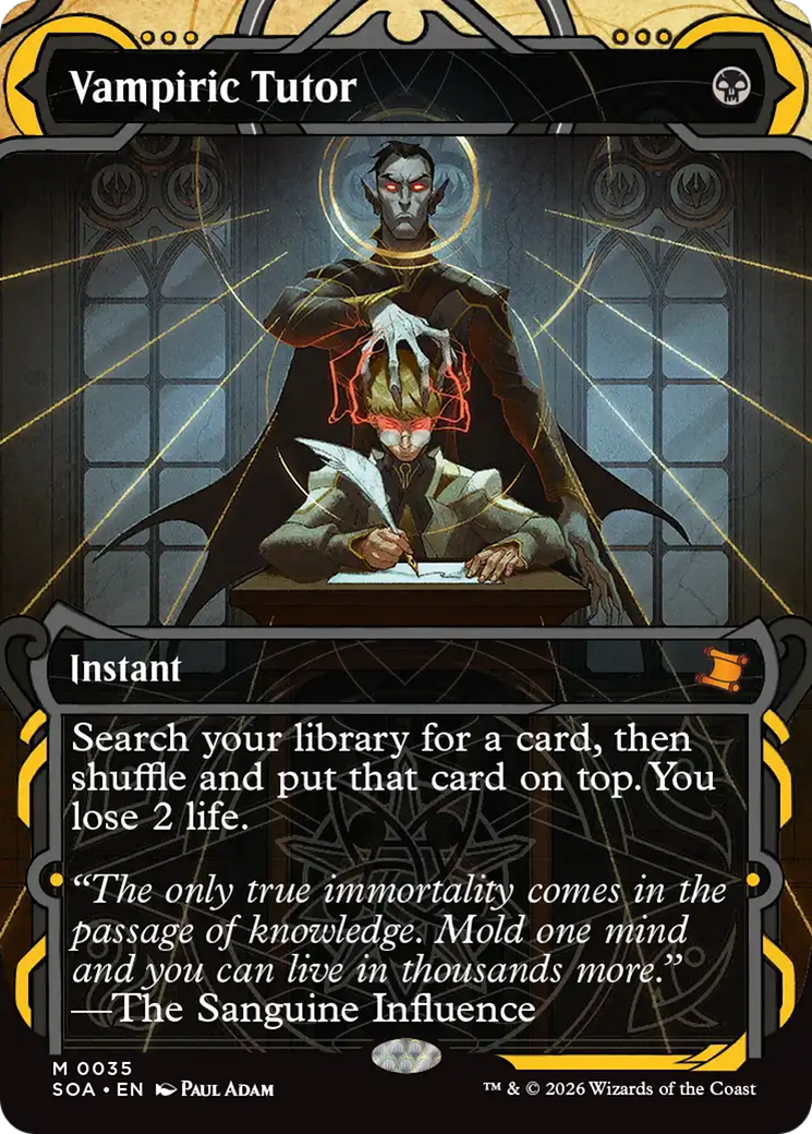 Vampiric Tutor [Secrets of Strixhaven: Mystical Archive] | Mega City Incorporated