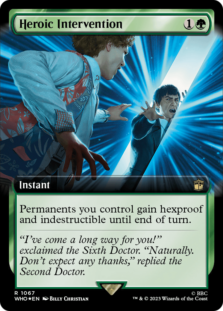 Heroic Intervention (Extended Art) (Surge Foil) [Doctor Who] | Mega City Incorporated