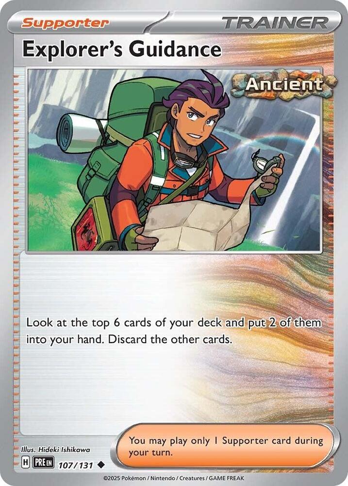 Explorer's Guidance (107/131) [Scarlet & Violet: Prismatic Evolutions] | Mega City Incorporated