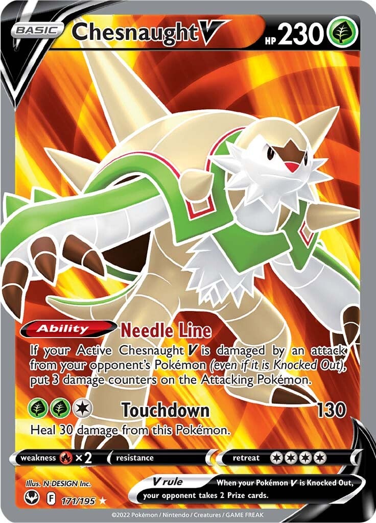 Chesnaught V (171/195) [Sword & Shield: Silver Tempest] | Mega City Incorporated