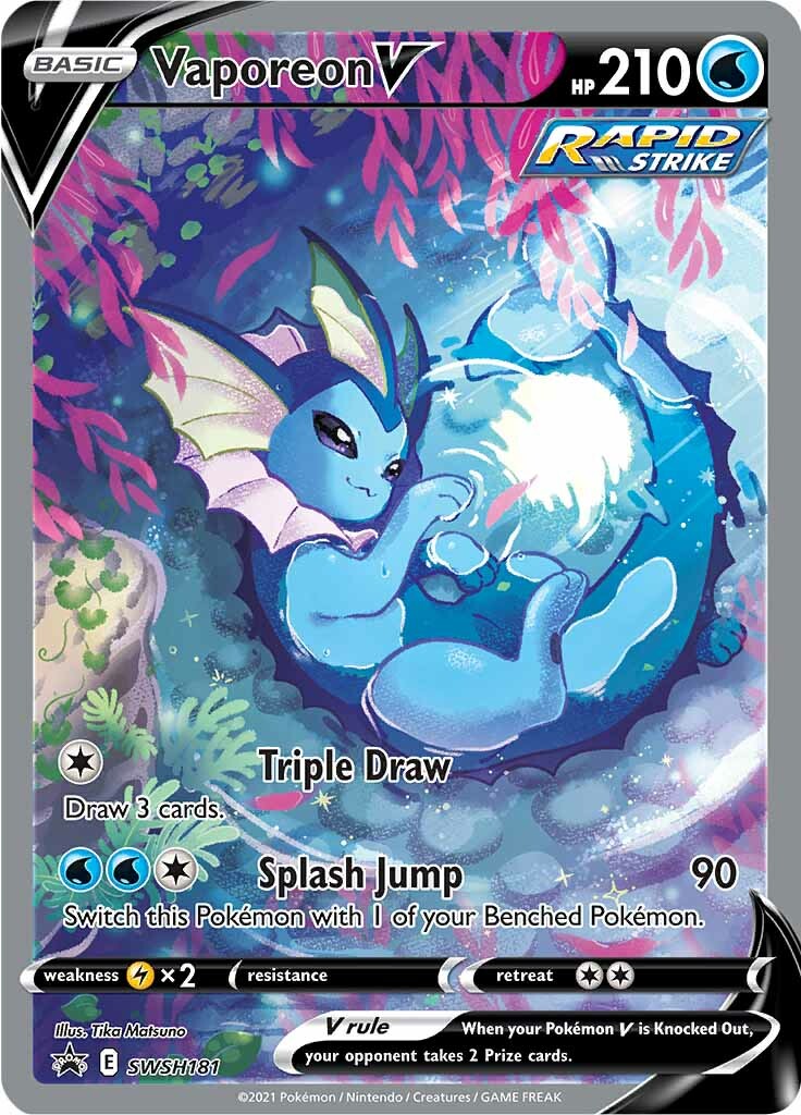 Vaporeon V (SWSH181) [Sword & Shield: Black Star Promos] | Mega City Incorporated