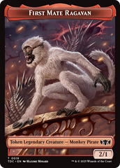 First Mate Ragavan // Treasure Double-Sided Token [Tarkir: Dragonstorm Commander Tokens] | Mega City Incorporated