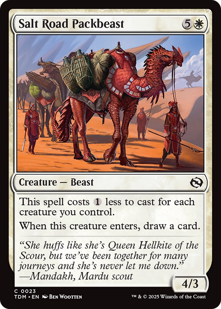 Salt Road Packbeast [Tarkir: Dragonstorm] | Mega City Incorporated