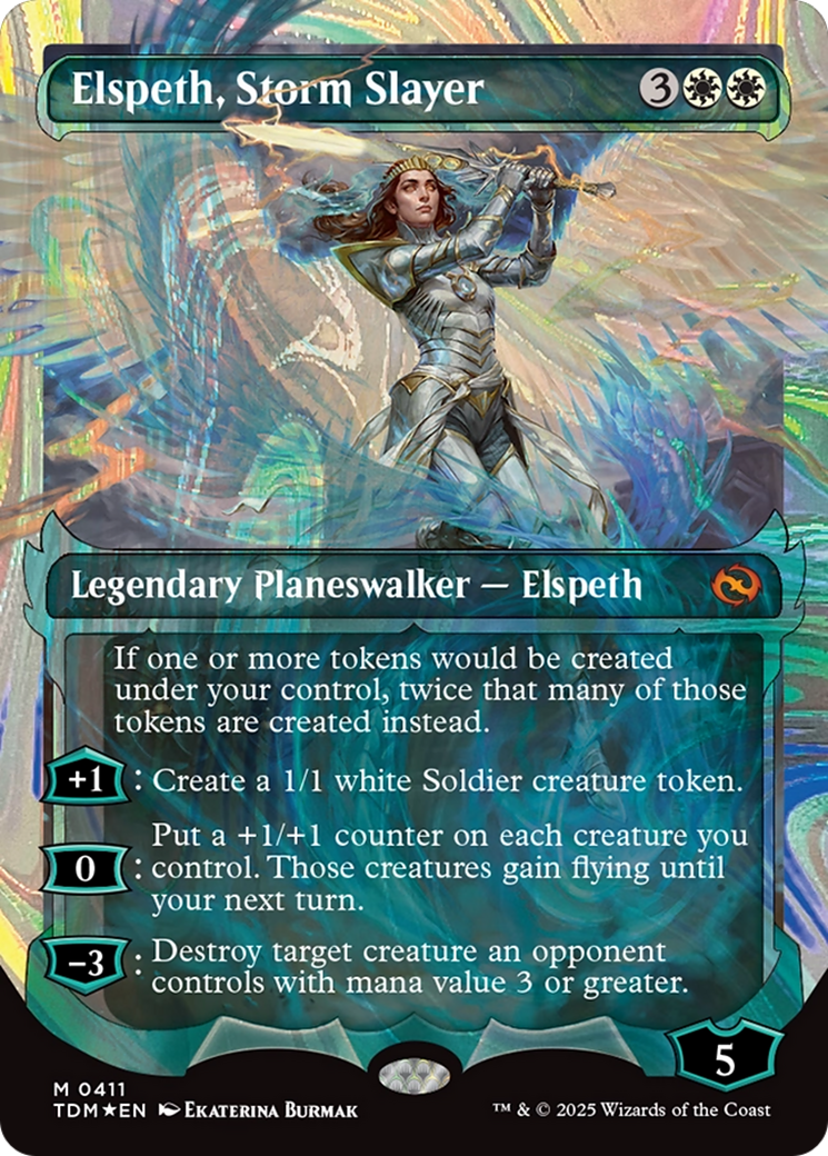 Elspeth, Storm Slayer (Showcase) (Halo Foil) [Tarkir: Dragonstorm] | Mega City Incorporated