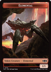 Elemental (0016) // Gold Double-Sided Token [Tarkir: Dragonstorm Commander Tokens] | Mega City Incorporated