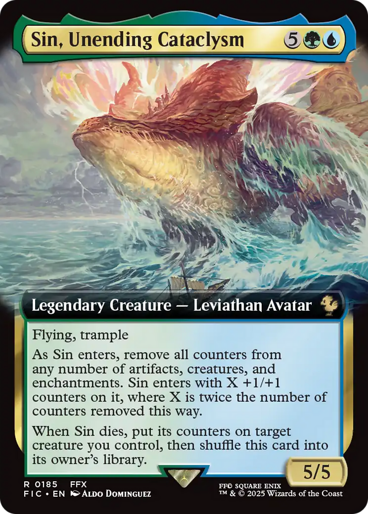 Sin, Unending Cataclysm (Extended Art) [FINAL FANTASY Commander] | Mega City Incorporated