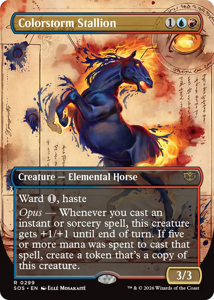Colorstorm Stallion (Borderless) [Secrets of Strixhaven] | Mega City Incorporated