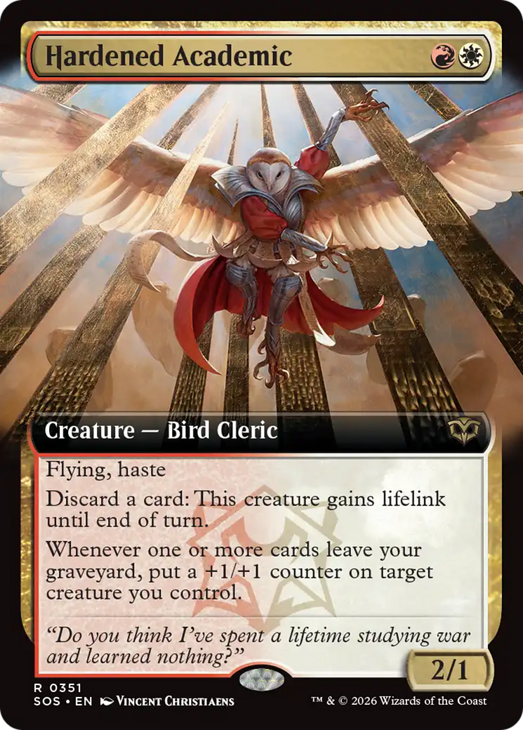 Hardened Academic (Extended Art) [Secrets of Strixhaven] | Mega City Incorporated