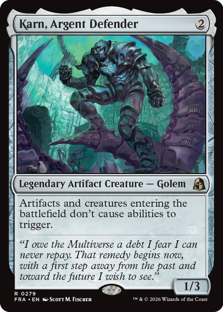 Karn, Argent Defender [Reality Fracture] | Mega City Incorporated