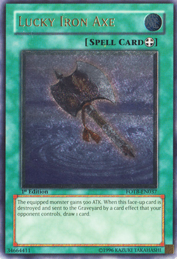 Lucky Iron Axe [FOTB-EN037] Ultimate Rare | Mega City Incorporated