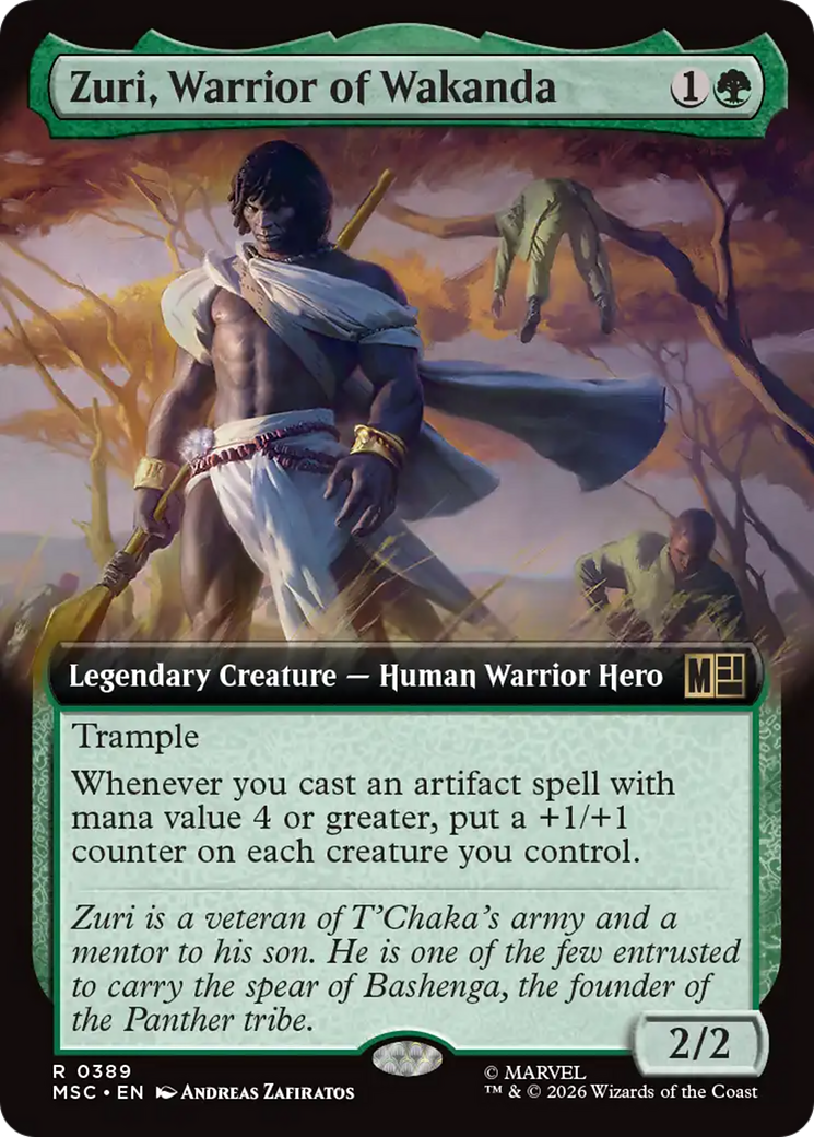Zuri, Warrior of Wakanda (Extended Art) [Marvel Super Heroes Commander] | Mega City Incorporated