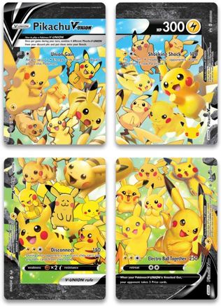 Pikachu V-UNION (Set of 4) [Sword & Shield: Black Star Promos] | Mega City Incorporated