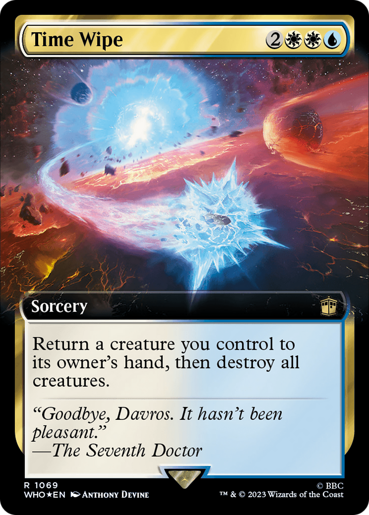 Time Wipe (Extended Art) (Surge Foil) [Doctor Who] | Mega City Incorporated