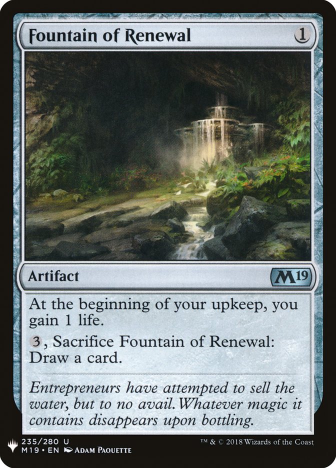 Fountain of Renewal [Mystery Booster] | Mega City Incorporated