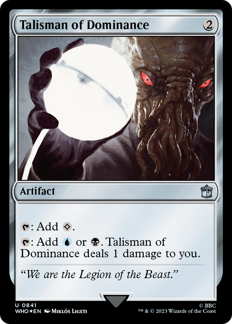 Talisman of Dominance (Surge Foil) [Doctor Who] | Mega City Incorporated