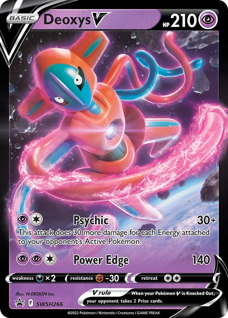 Deoxys V (SWSH266) [Sword & Shield: Black Star Promos] | Mega City Incorporated