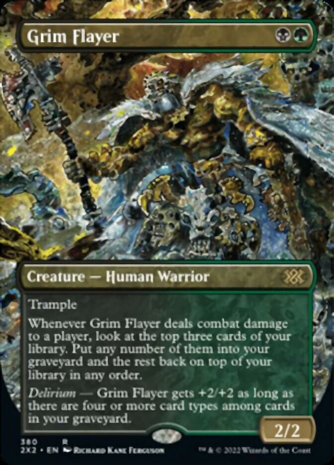 Grim Flayer (Borderless Alternate Art) [Double Masters 2022] | Mega City Incorporated