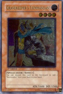 Gravekeeper's Commandant [FOTB-EN015] Ultimate Rare | Mega City Incorporated