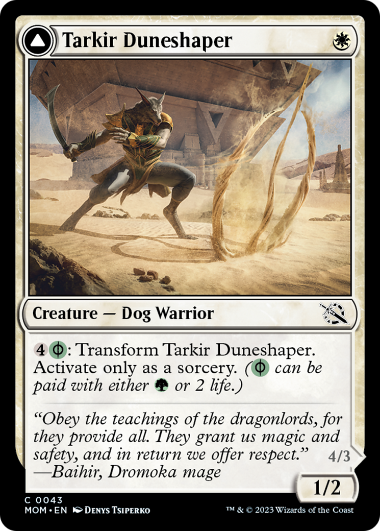 Tarkir Duneshaper // Burnished Dunestomper [March of the Machine] | Mega City Incorporated