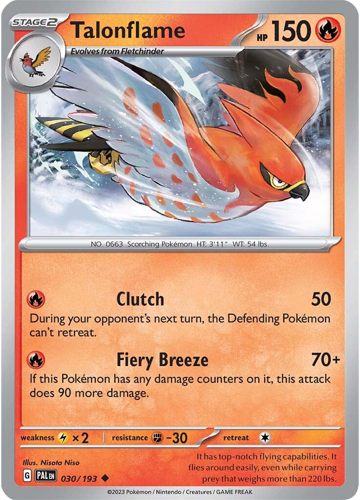 Talonflame (030/193) [Scarlet & Violet: Paldea Evolved] | Mega City Incorporated