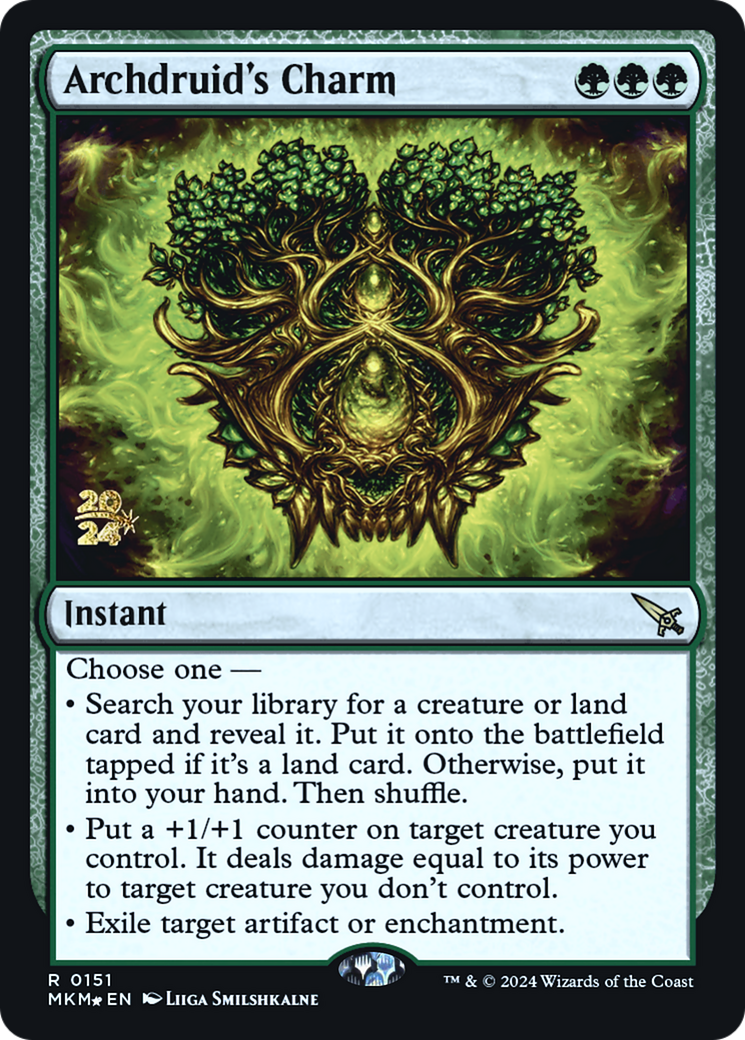 Archdruid's Charm [Murders at Karlov Manor Prerelease Promos] | Mega City Incorporated