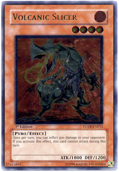 Volcanic Slicer [FOTB-EN012] Ultimate Rare | Mega City Incorporated