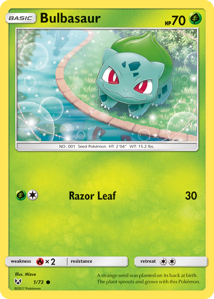 Bulbasaur (1/73) [Sun & Moon: Shining Legends] | Mega City Incorporated