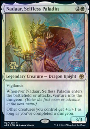 Nadaar, Selfless Paladin [Dungeons & Dragons: Adventures in the Forgotten Realms Prerelease Promos] | Mega City Incorporated