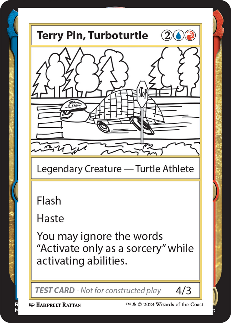 Terry Pin, Turboturtle [Mystery Booster 2 Playtest Cards] | Mega City Incorporated