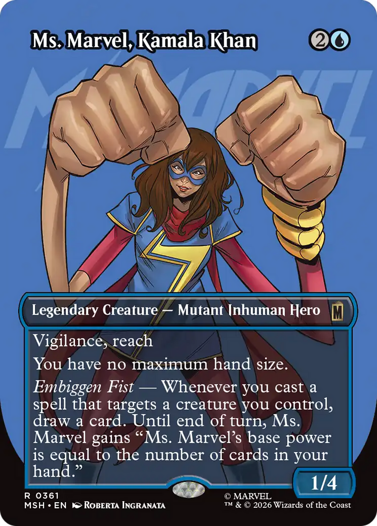 Ms. Marvel, Kamala Khan (Borderless) [Marvel Super Heroes] | Mega City Incorporated