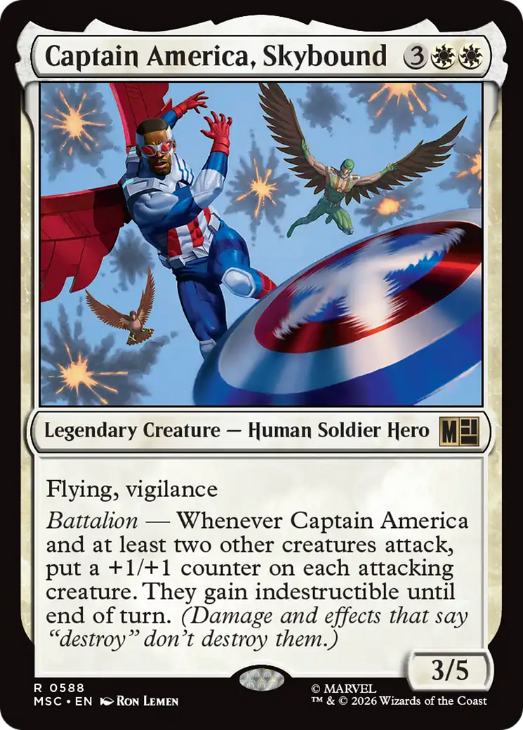 Captain America, Skybound [Marvel Super Heroes Commander] | Mega City Incorporated
