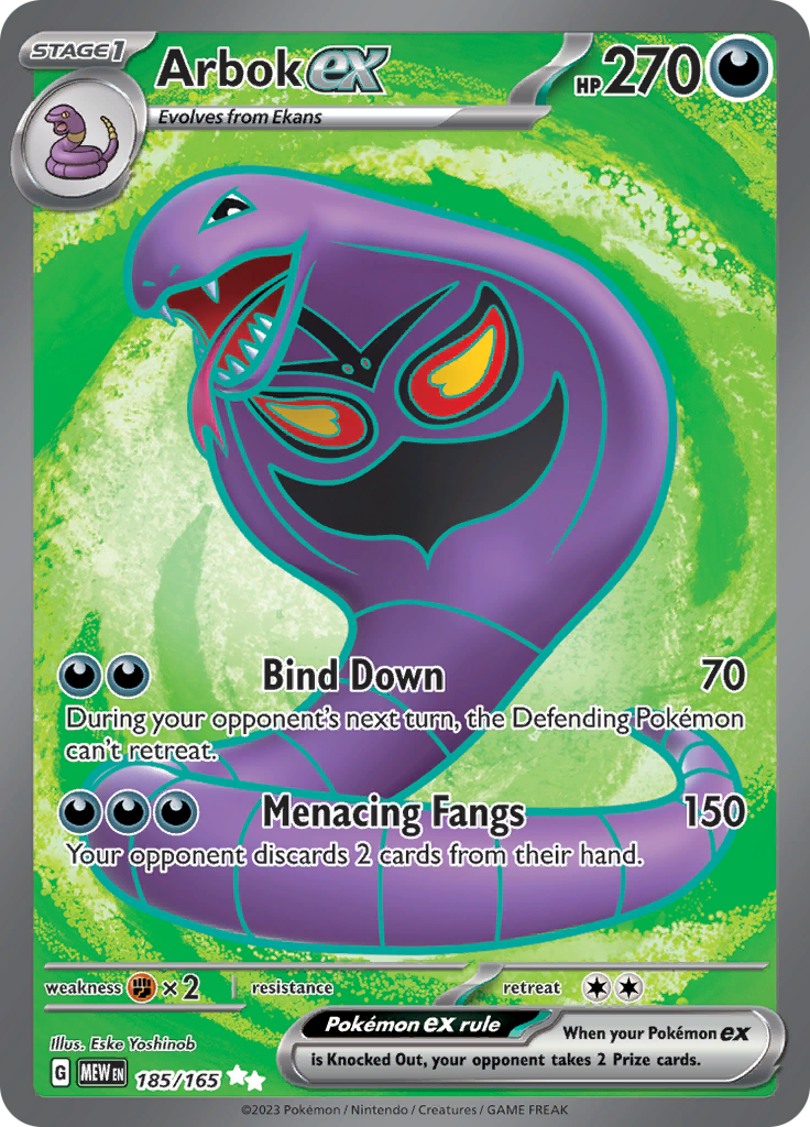 Arbok ex (185/165) [Scarlet & Violet 151] | Mega City Incorporated