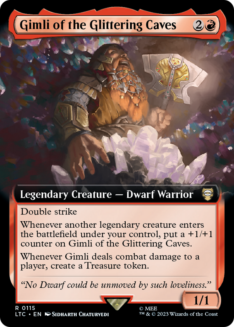 Gimli of the Glittering Caves (Extended Art) [The Lord of the Rings: Tales of Middle-Earth Commander] | Mega City Incorporated