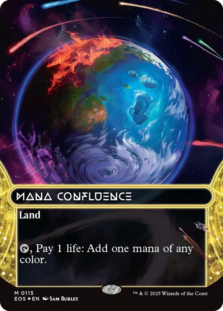 Mana Confluence (0115) (Borderless) (Galaxy Foil) [Edge of Eternities: Stellar Sights] | Mega City Incorporated