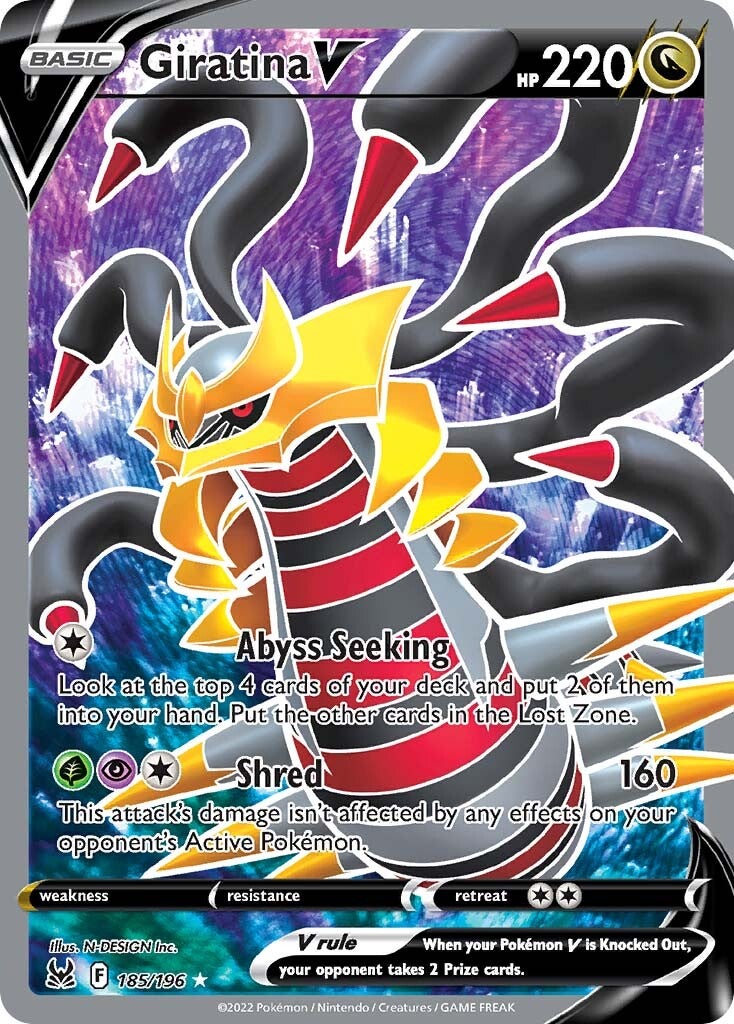 Giratina V (185/196) [Sword & Shield: Lost Origin] | Mega City Incorporated