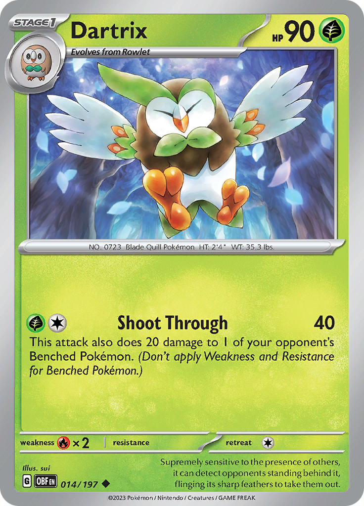Dartrix (014/197) [Scarlet & Violet: Obsidian Flames] | Mega City Incorporated