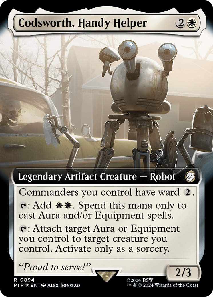 Codsworth, Handy Helper (Extended Art) (Surge Foil) [Fallout] | Mega City Incorporated