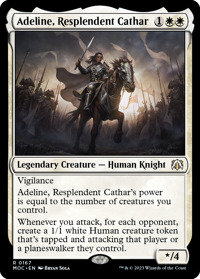 Adeline, Resplendent Cathar [March of the Machine Commander] | Mega City Incorporated