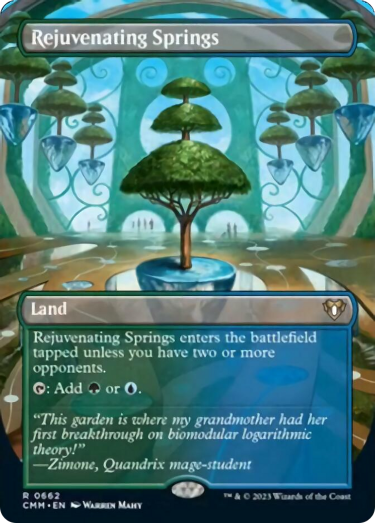 Rejuvenating Springs (Borderless Alternate Art) [Commander Masters] | Mega City Incorporated