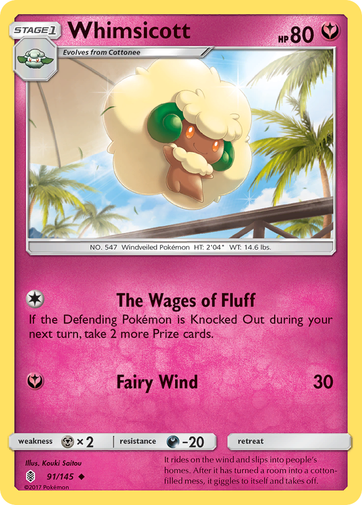 Whimsicott (91/145) [Sun & Moon: Guardians Rising] | Mega City Incorporated