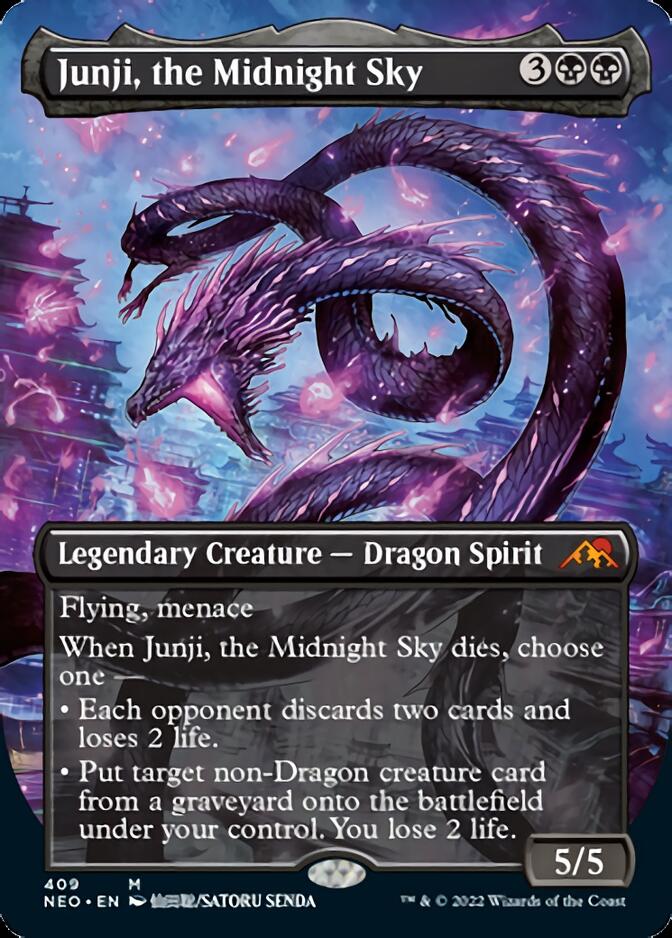 Junji, the Midnight Sky (Borderless Alternate Art) [Kamigawa: Neon Dynasty] | Mega City Incorporated